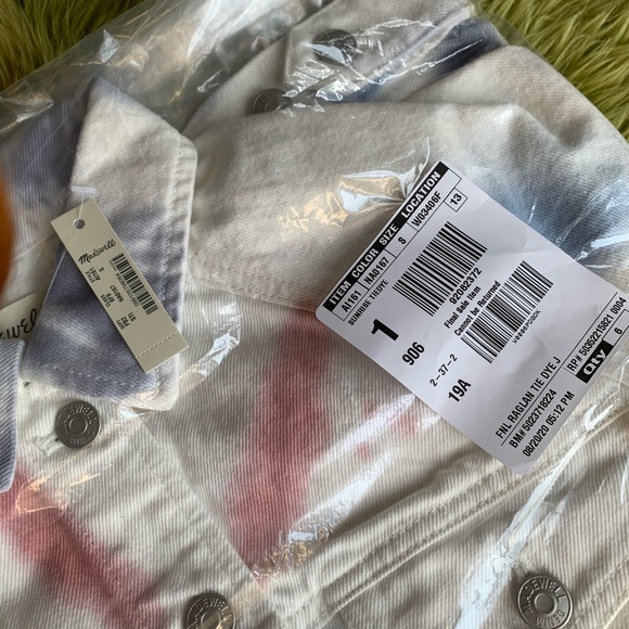 The Raglan Oversized Jean Jacket: Tie-Dyed Edition - Picture 3 of 9